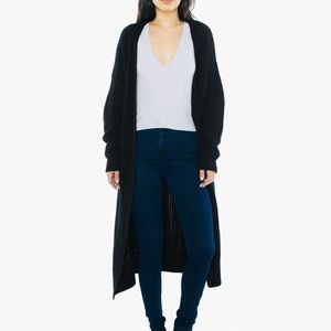 American Apparel belted fisherman cardigan